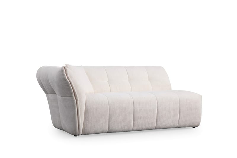 Azzo 4-seters Sofa med Divan - Hvit - Møbler - Sofaer - Sofa med sjeselong