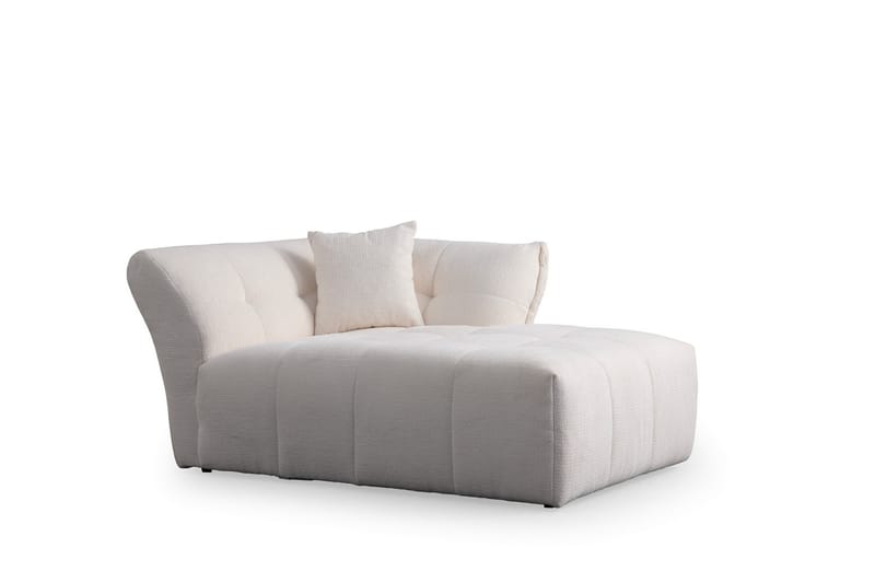 Azzo 4-seters Sofa med Divan - Hvit - Møbler - Sofaer - Sofa med sjeselong