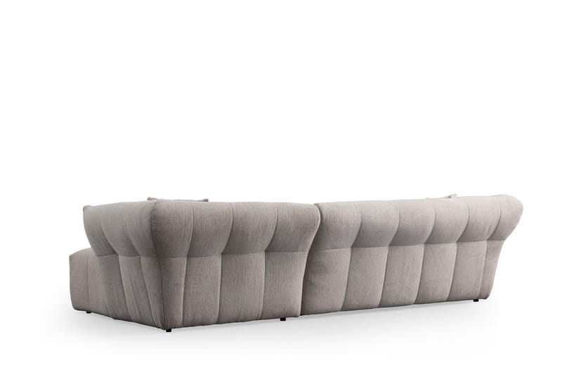 Azzo 4-seters Sofa med Divan - Hvit - Møbler - Sofaer - Sofa med sjeselong