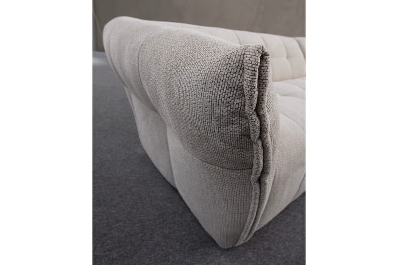 Azzo 4-seters Sofa med Divan - Hvit - Møbler - Sofaer - Sofa med sjeselong