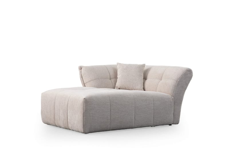 Azzo 4-seters Sofa med Divan - Hvit - Møbler - Sofaer - Sofa med sjeselong