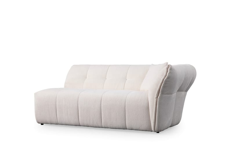 Azzo 4-seters Sofa med Divan - Hvit - Møbler - Sofaer - Sofa med sjeselong