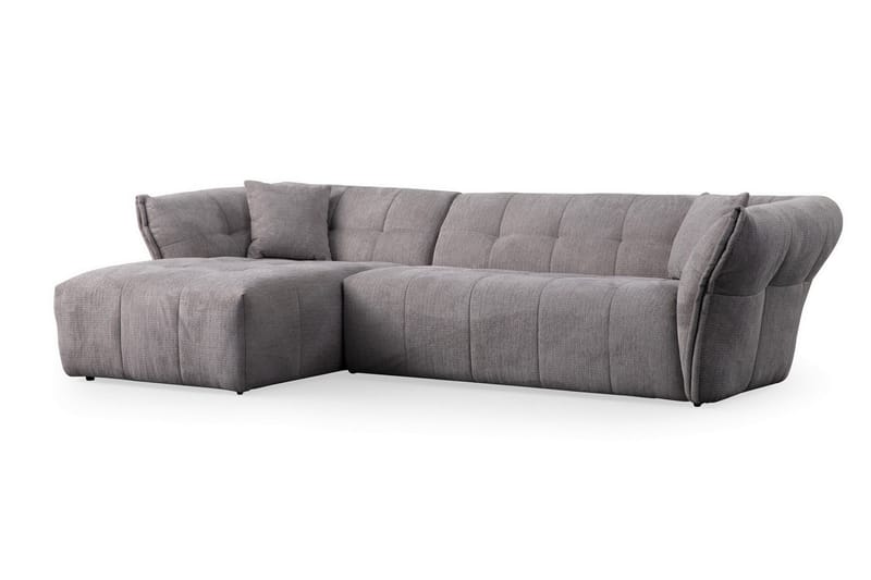 Azzo 4-seters Sofa med Divan - Lysegrå - Møbler - Sofaer - Sofa med sjeselong