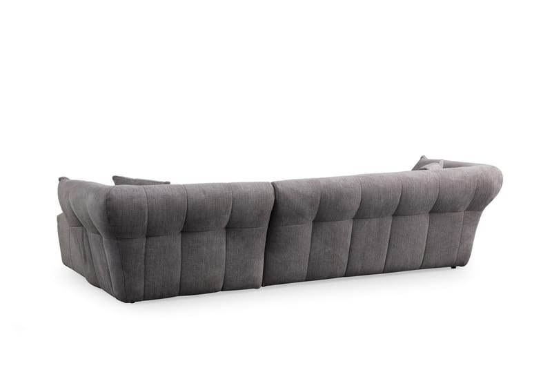 Azzo 4-seters Sofa med Divan - Lysegrå - Møbler - Sofaer - Sofa med sjeselong