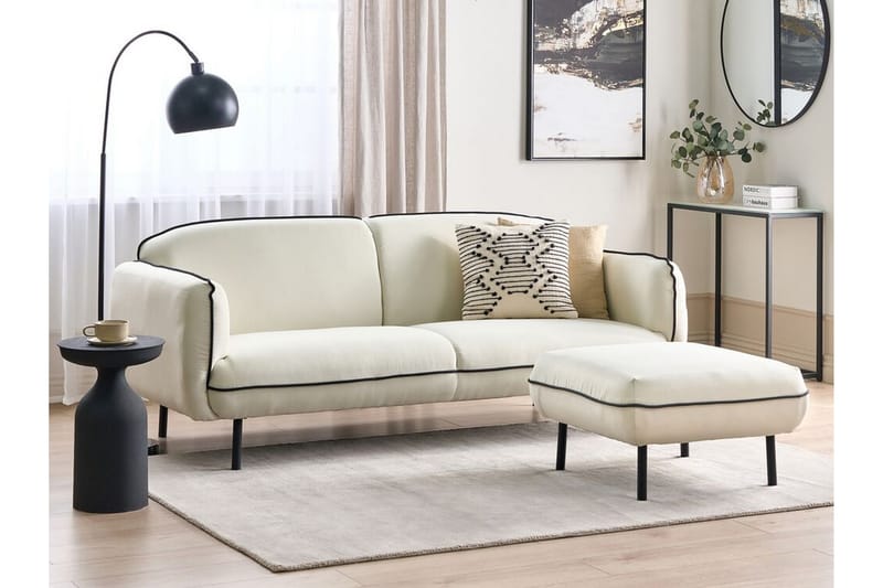 Balint Sofa 3-seter - Beige/Svart - Møbler - Sofaer - Sofa 3 seter