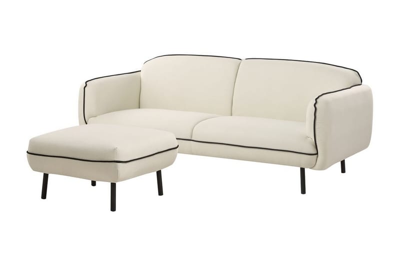 Balint Sofa 3-seter - Beige/Svart - Møbler - Sofaer - Sofa 3 seter