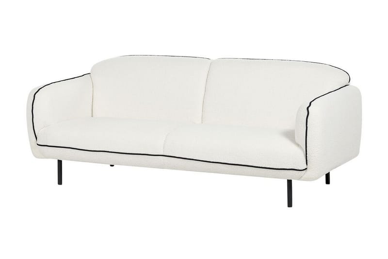 Balint Sofa 3-seter - Hvit/Svart - Møbler - Sofaer - Sofa 3 seter