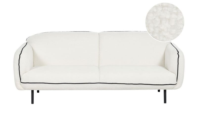 Balint Sofa 3-seter - Hvit/Svart - Møbler - Sofaer - Sofa 3 seter