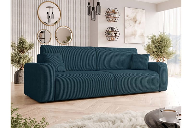 Barile Sofa 3-seter - Blå - Møbler - Sofaer - Sofa 3 seter