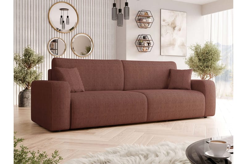 Barile Sofa 3-seter - Brun - Møbler - Sofaer - Sofa 3 seter