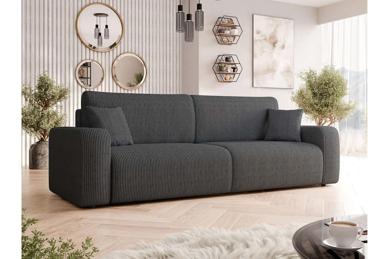 Barile Sofa 3-seter - Mørk grå - Møbler - Sofaer - Sofa 3 seter