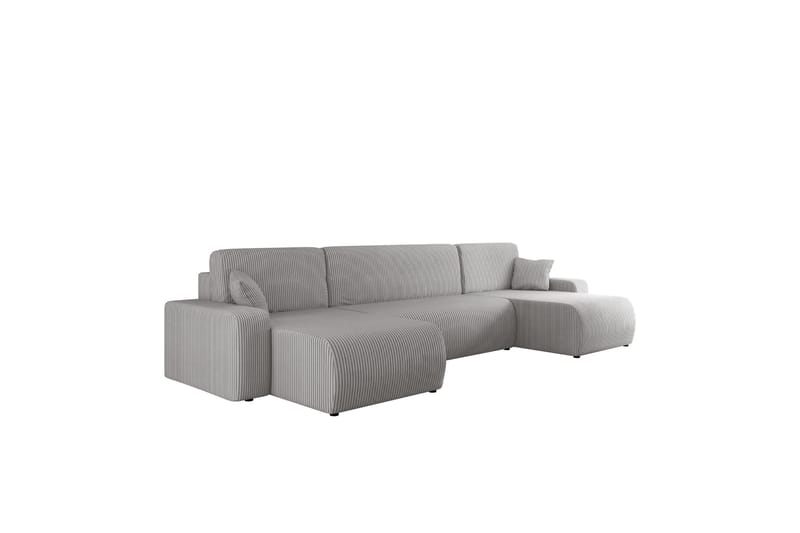 Barile Sofa Dobbeldivan 4-seter - Lys grå - Møbler - Sofaer - U-sofa