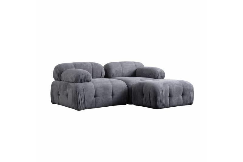 Bengul Sofa med Sjeselong 2-seter - Grå - Møbler - Sofaer - Sofa med sjeselong