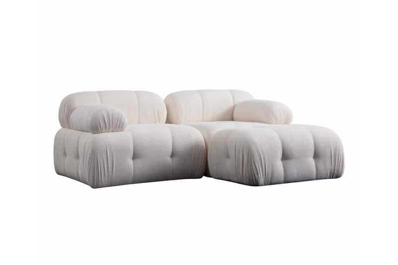 Bengul Sofa med Sjeselong 2-seter - Hvit - Møbler - Sofaer - Sofa med sjeselong