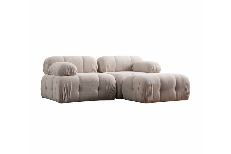 Bengul Sofa med Sjeselong 2-seter - Krem - Møbler - Sofaer - Sofa med sjeselong