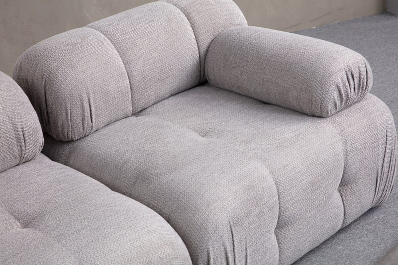 Bengul Sofa med Sjeselong 2-seter - Lys grå - Møbler - Sofaer - Sofa med sjeselong