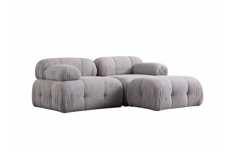 Bengul Sofa med Sjeselong 2-seter - Lys grå - Møbler - Sofaer - Sofa med sjeselong