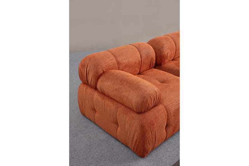 Bengul Sofa med Sjeselong 2-seter - Oransje - Møbler - Sofaer - Sofa med sjeselong