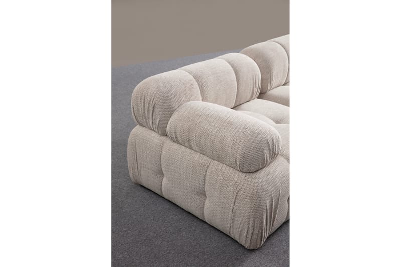 Bengul Sofa med Sjeselong 3-seter - Krem - Møbler - Sofaer - Sofa med sjeselong