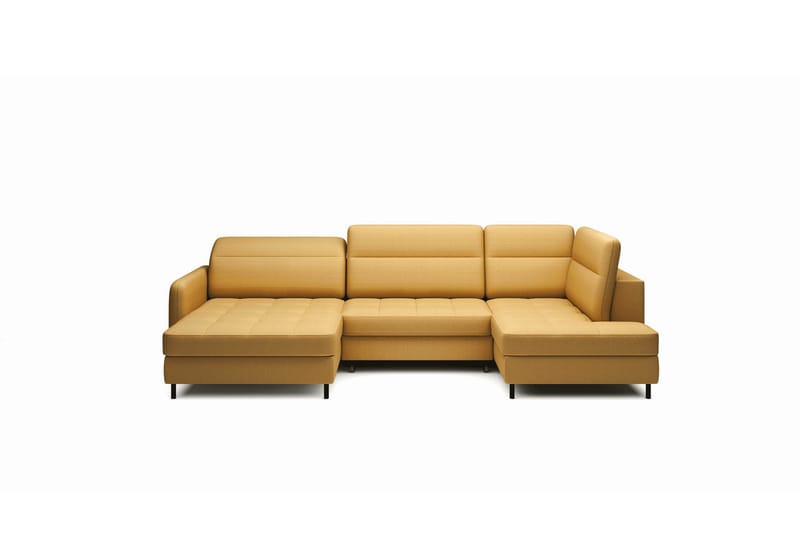 Berrto Sofa med Divan og Sjeselong 5-seters - Grønn - Møbler - Sofaer - U-sofa