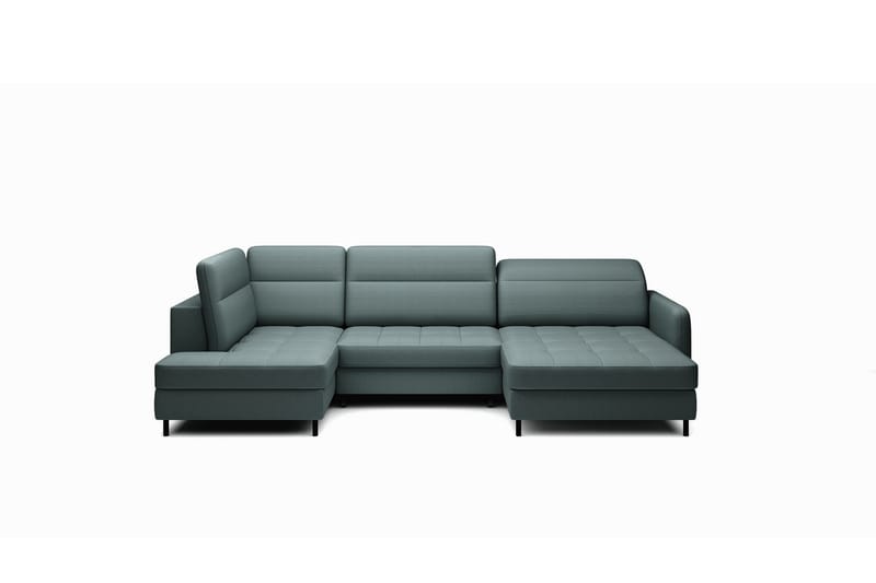 Berrto Sofa med Divan og Sjeselong 5-seters - Grønn - Møbler - Sofaer - U-sofa