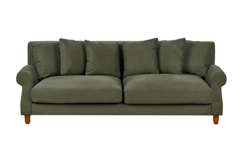 Bijan Sofa 3-seter - Grønn/Mørkt tre - Møbler - Sofaer - Sofa 3 seter