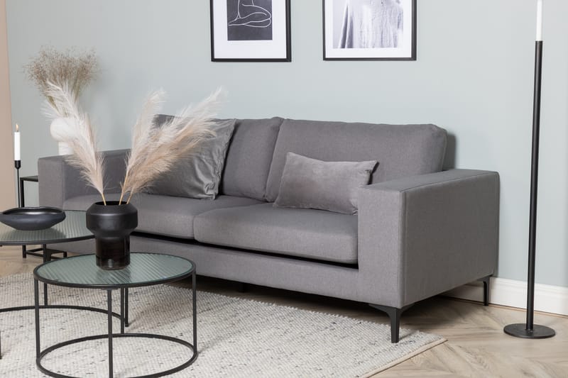 Bloom 3-seter Sofa - Grå - Møbler - Sofaer - Sofa 3 seter