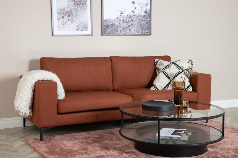 Bloom 3-seter Sofa - Rød - Møbler - Sofaer - Sofa 3 seter