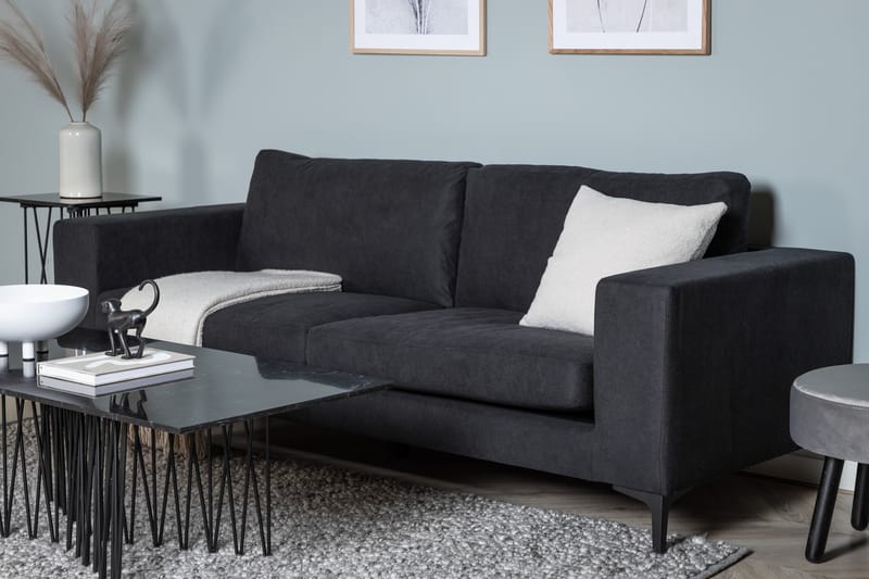 Bloom 3-seter Sofa - Svart - Møbler - Sofaer - Sofa 3 seter