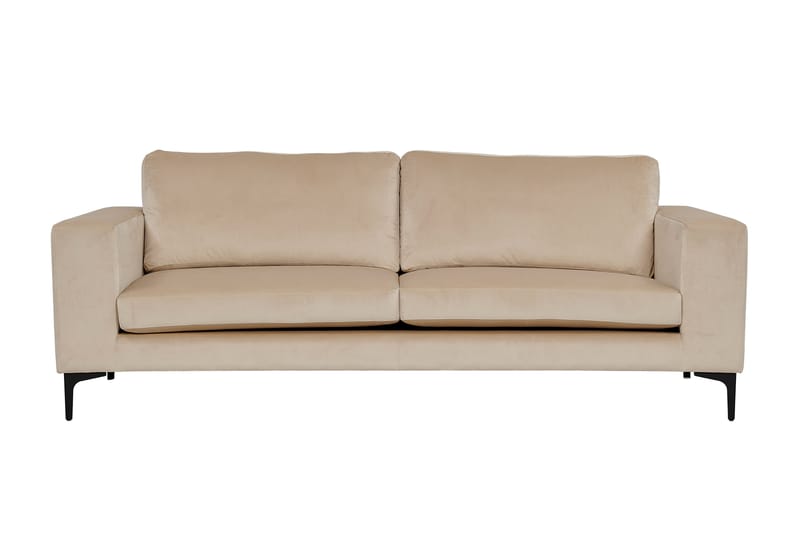 Bloom Fløyelssofa 3-seter - Beige - Møbler - Sofaer - Sofa 3 seter