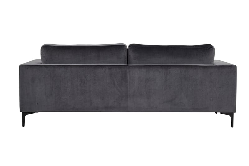 Bloom Fløyelssofa 3-seter - Mørk grå - Møbler - Sofaer - Sofa 3 seter