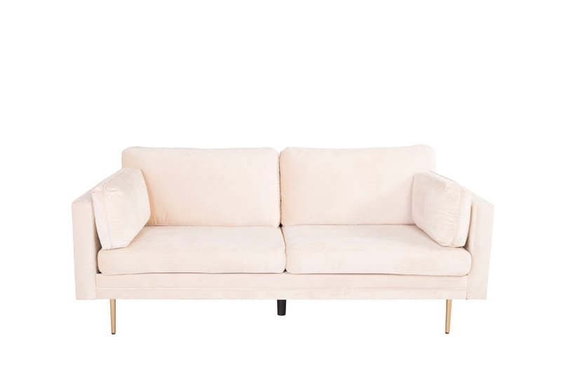 Boom Fløyelssofa 3-seter - Beige - Møbler - Sofaer - Sofa 3 seter