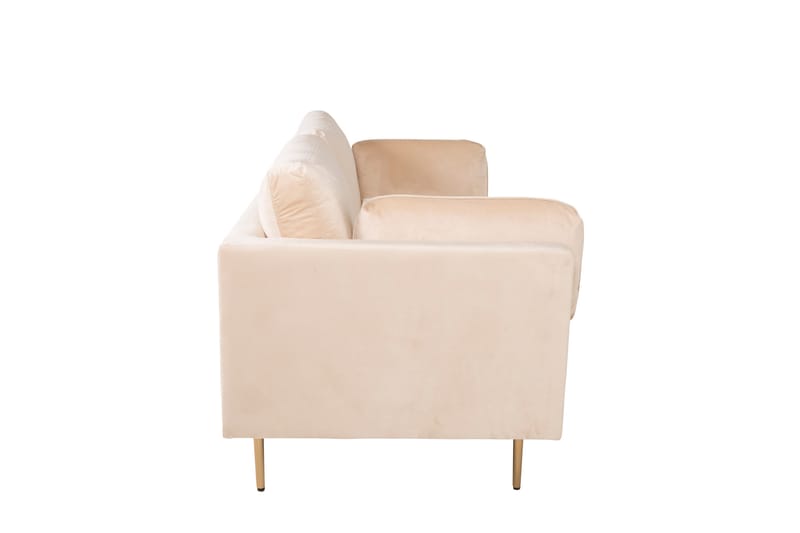 Boom Fløyelssofa 3-seter - Beige - Møbler - Sofaer - Sofa 3 seter