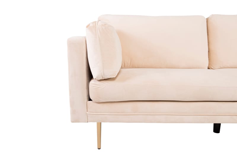 Boom Fløyelssofa 3-seter - Beige - Møbler - Sofaer - Sofa 3 seter