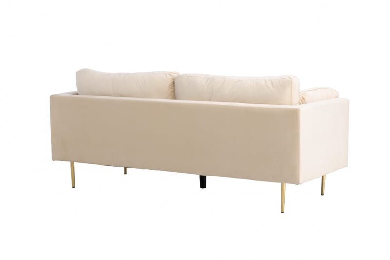 Boom Fløyelssofa 3-seter - Beige - Møbler - Sofaer - Sofa 3 seter