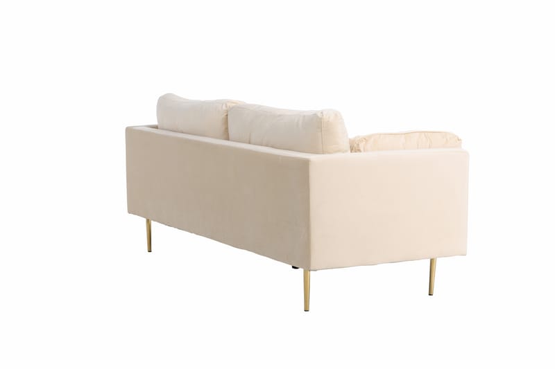 Boom Fløyelssofa 3-seter - Beige - Møbler - Sofaer - Sofa 3 seter