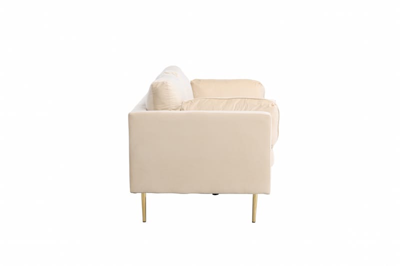 Boom Fløyelssofa 3-seter - Beige - Møbler - Sofaer - Sofa 3 seter