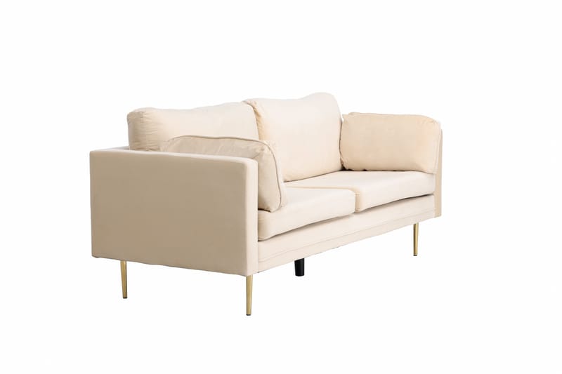 Boom Fløyelssofa 3-seter - Beige - Møbler - Sofaer - Sofa 3 seter