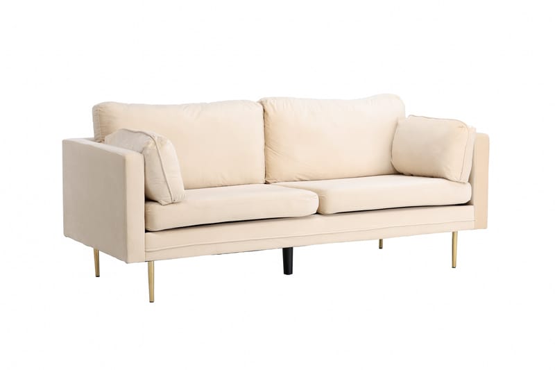 Boom Fløyelssofa 3-seter - Beige - Møbler - Sofaer - Sofa 3 seter