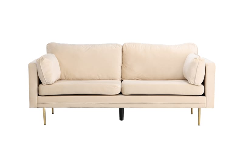 Boom Fløyelssofa 3-seter - Beige - Møbler - Sofaer - Sofa 3 seter