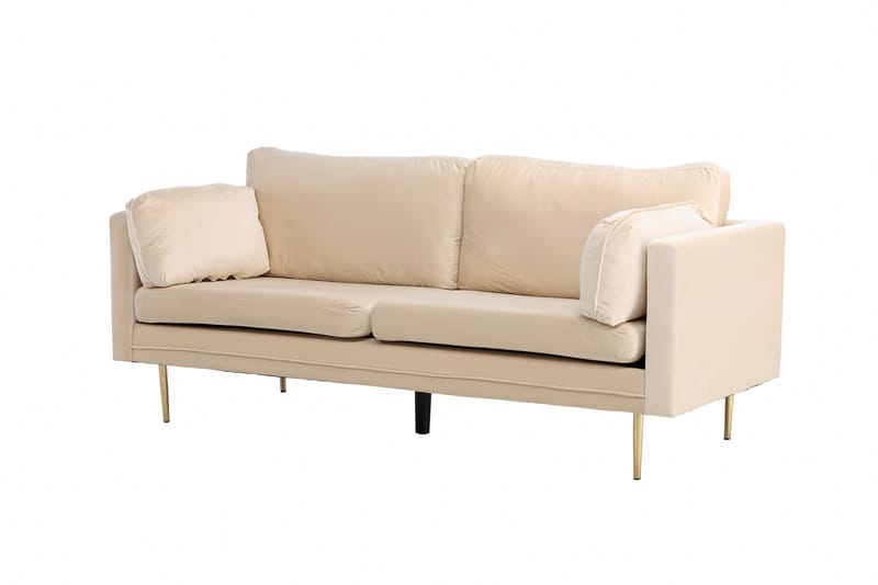 Boom Fløyelssofa 3-seter - Beige - Møbler - Sofaer - Sofa 3 seter