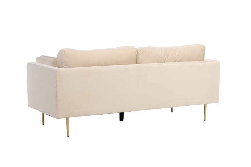 Boom Fløyelssofa 3-seter - Beige - Møbler - Sofaer - Sofa 3 seter