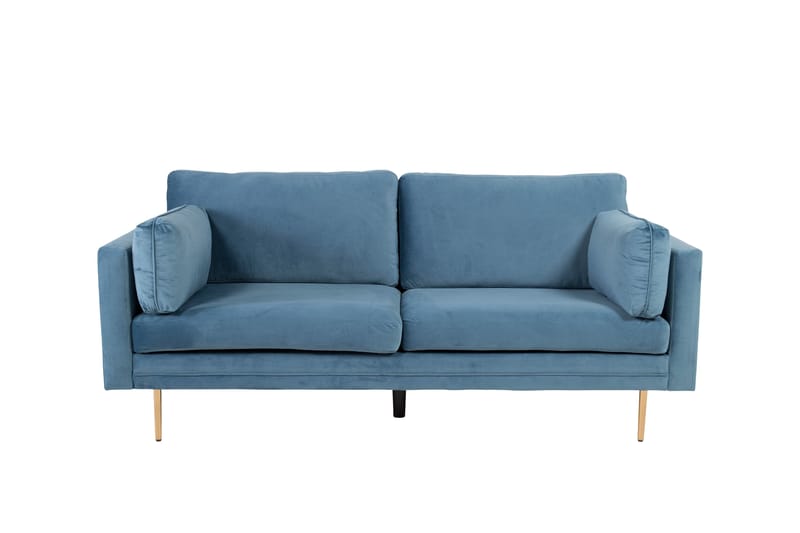 Boom Fløyelssofa 3-seter - Blå - Møbler - Sofaer - Sofa 3 seter