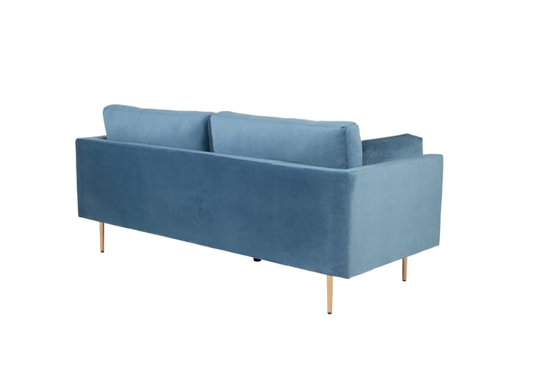 Boom Fløyelssofa 3-seter - Blå - Møbler - Sofaer - Sofa 3 seter