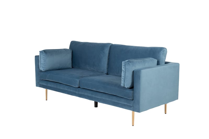 Boom Fløyelssofa 3-seter - Blå - Møbler - Sofaer - Sofa 3 seter