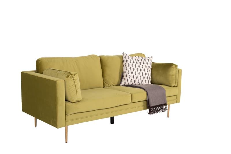 Boom Fløyelssofa 3-seter - Grønn - Møbler - Sofaer - Sofa 3 seter