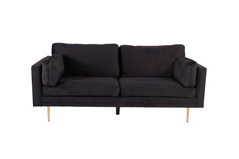 Boom Fløyelssofa 3-seter - Svart - Møbler - Sofaer - Sofa 3 seter