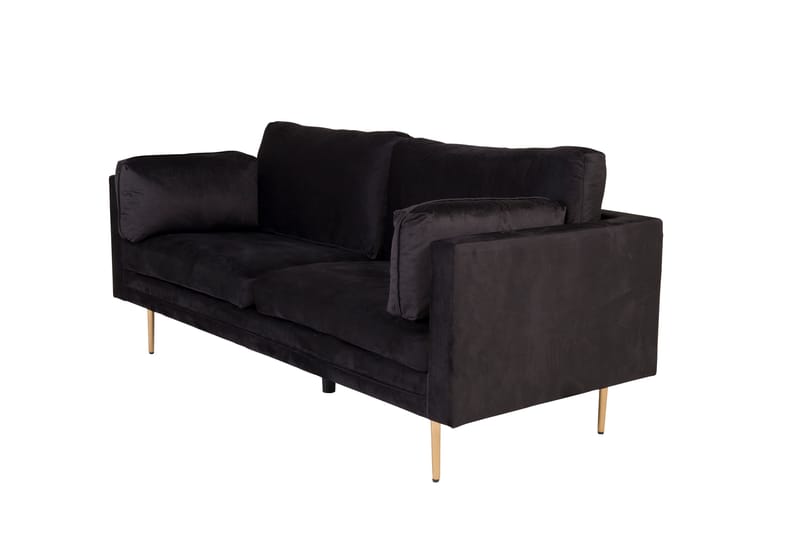 Boom Fløyelssofa 3-seter - Svart - Møbler - Sofaer - Sofa 3 seter