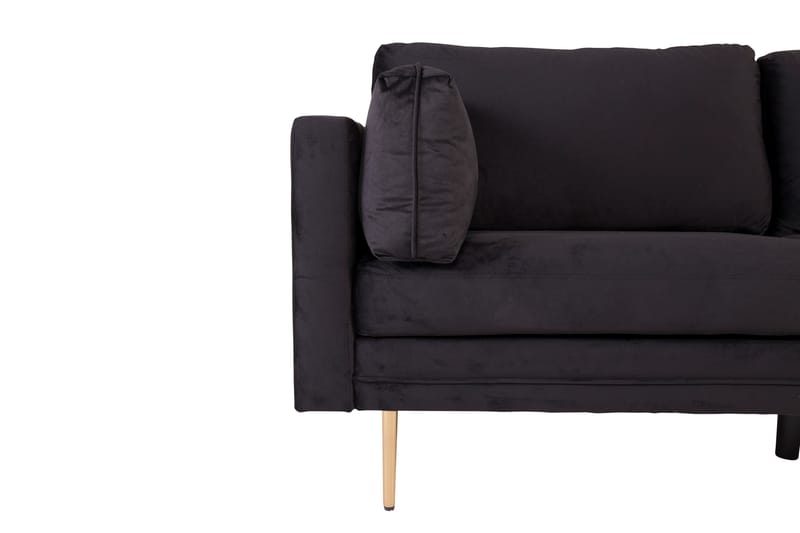 Boom Fløyelssofa 3-seter - Svart - Møbler - Sofaer - Sofa 3 seter