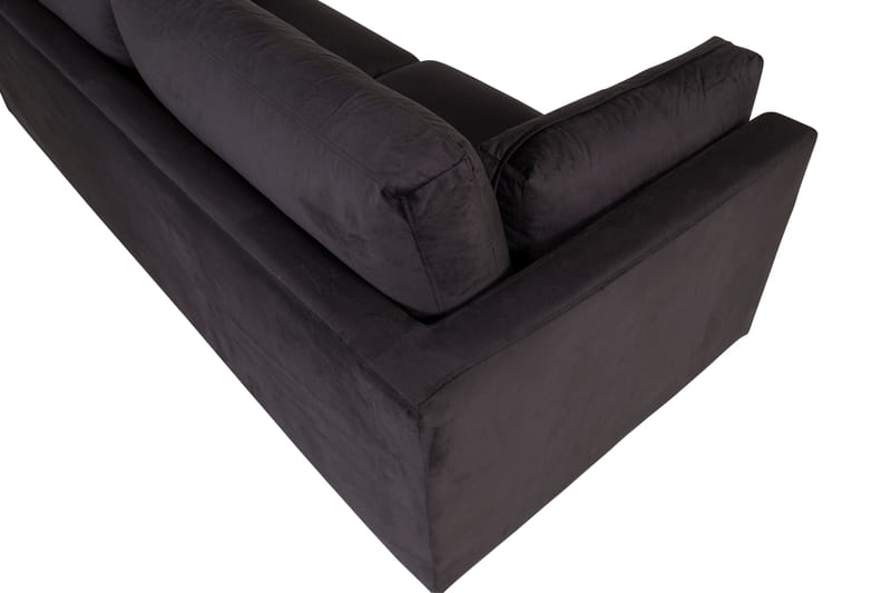 Boom Fløyelssofa 3-seter - Svart - Møbler - Sofaer - Sofa 3 seter